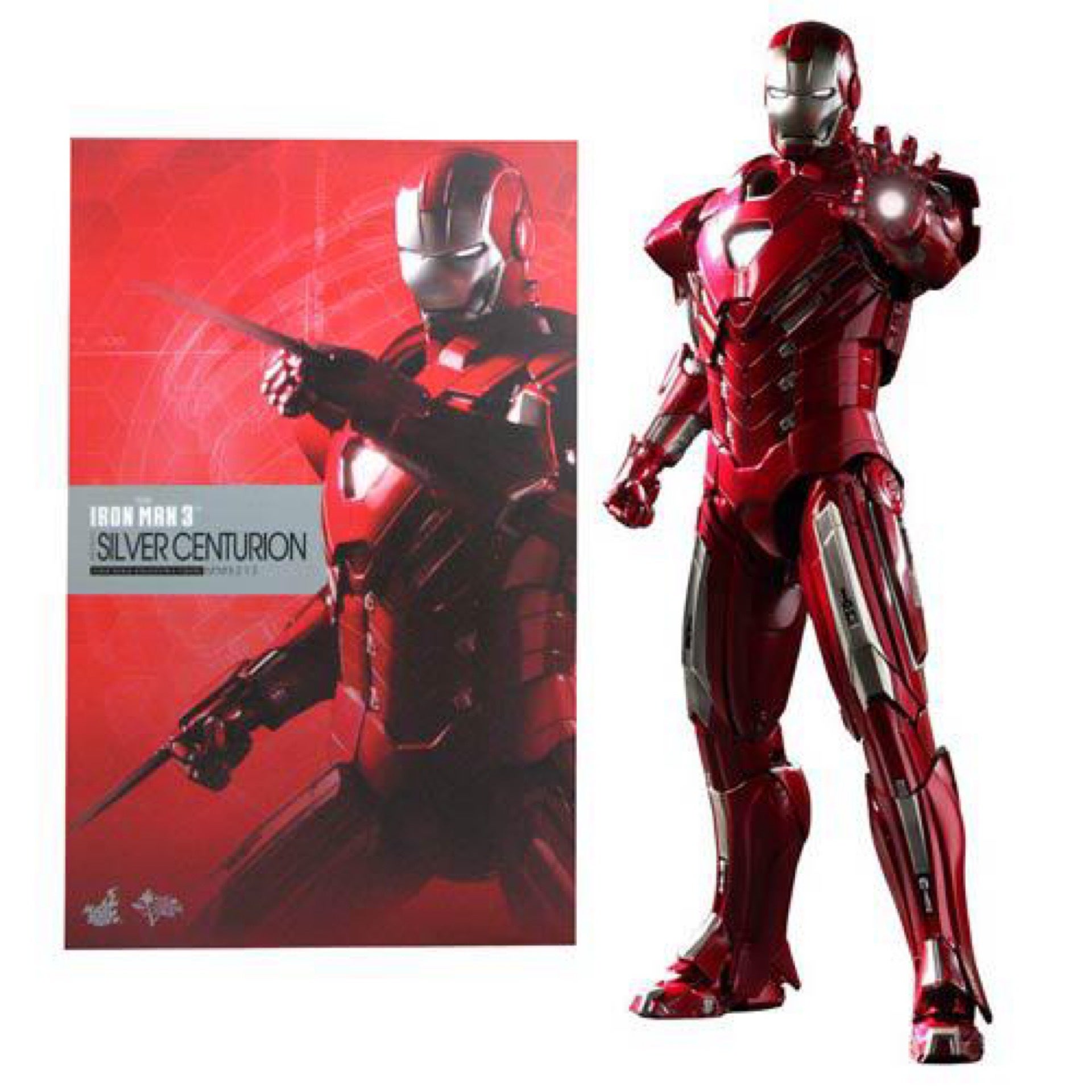 Hot Toys Iron Man 3 Silver Centurian Mark XXXIII 33 Hot Toys 1 6 Scale Figure Hidden